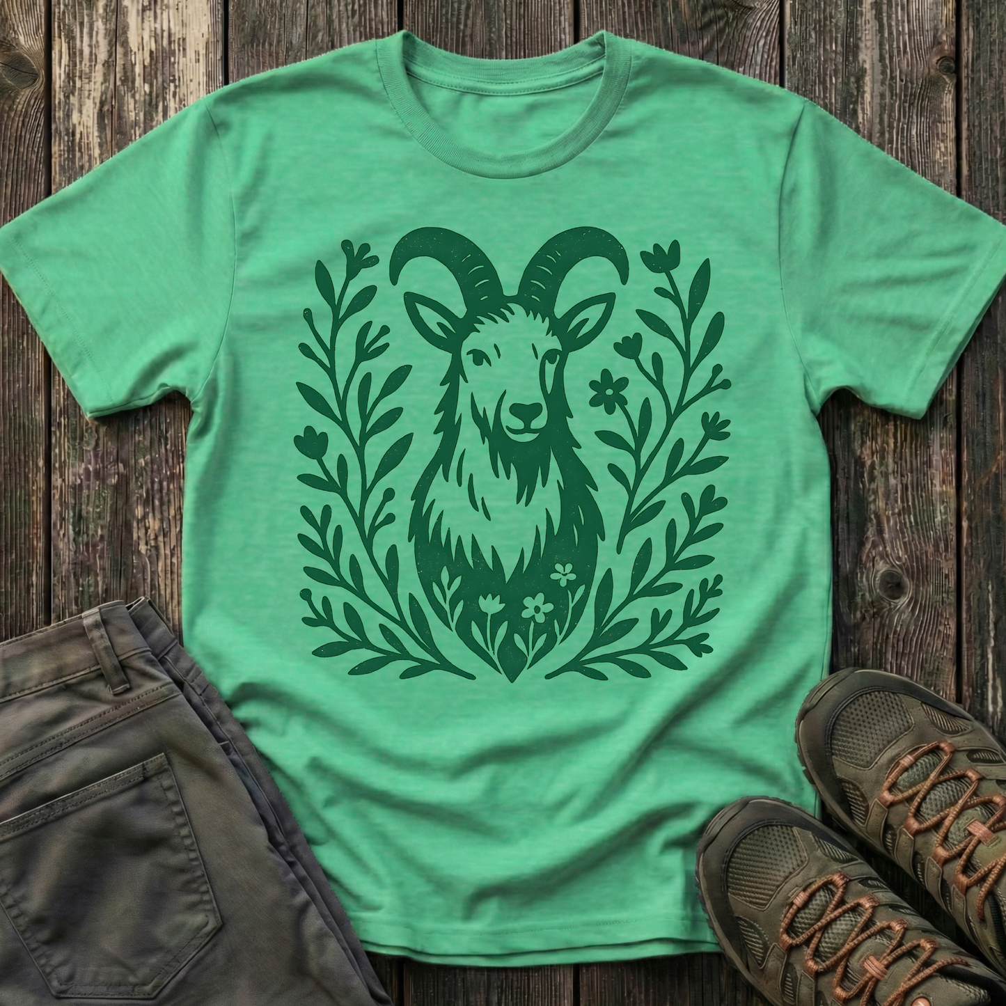 Mountain Goat Portrait T-shirt