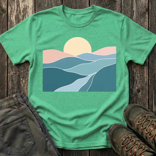 Sunset Over Rolling Hills T-shirt