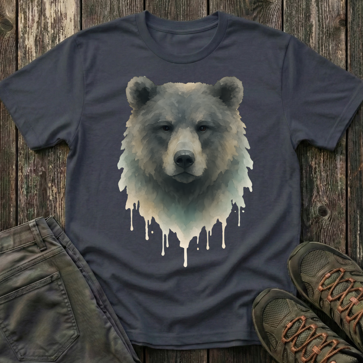 Watercolor Bear Portrait T-shirt