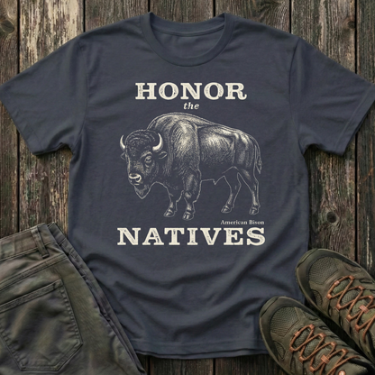 Honor The Natives Bison T-shirt