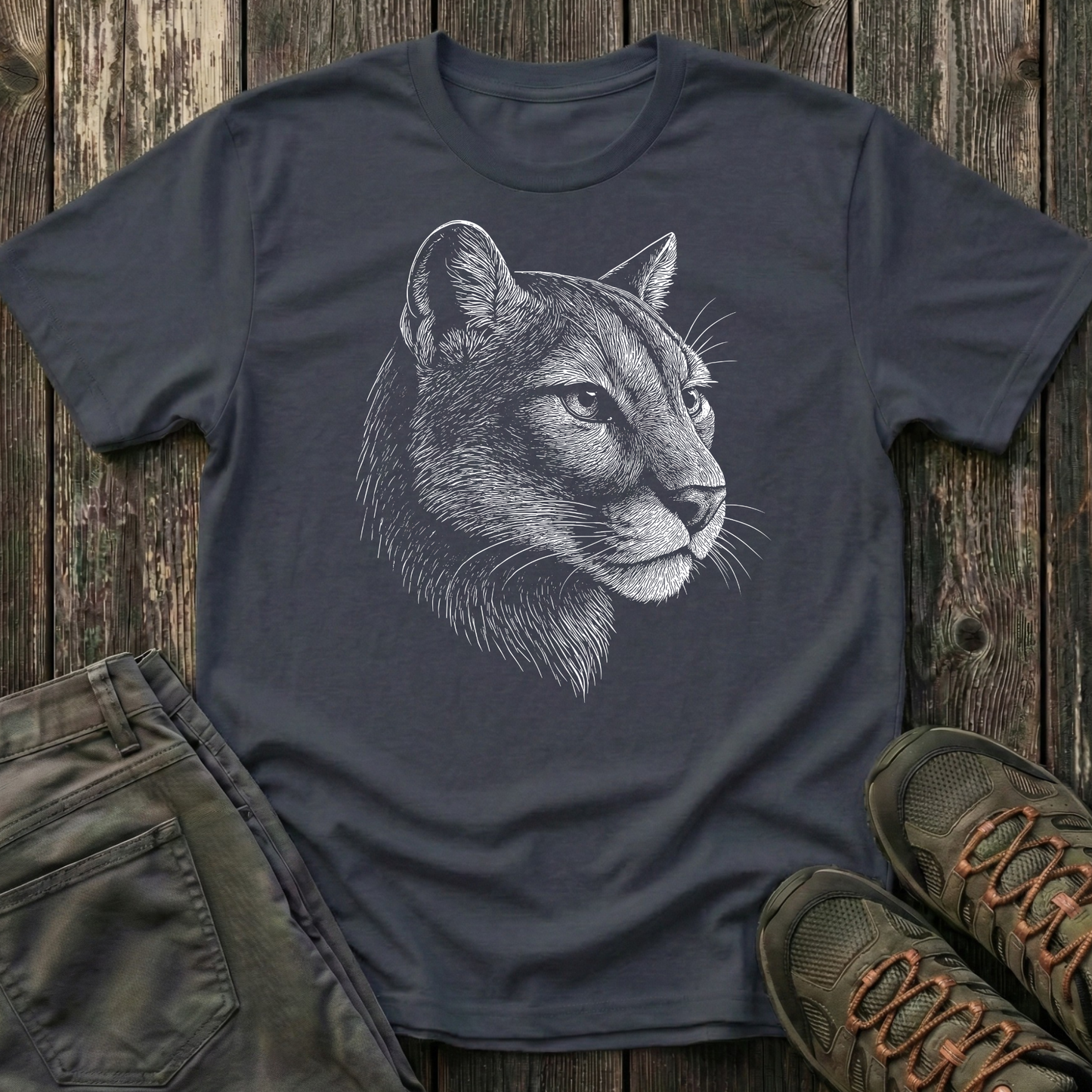Mountain Lion Portrait T-shirt