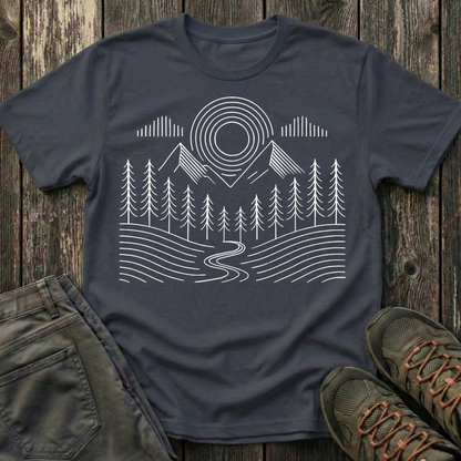 Simple Landscape Geometry T-shirt