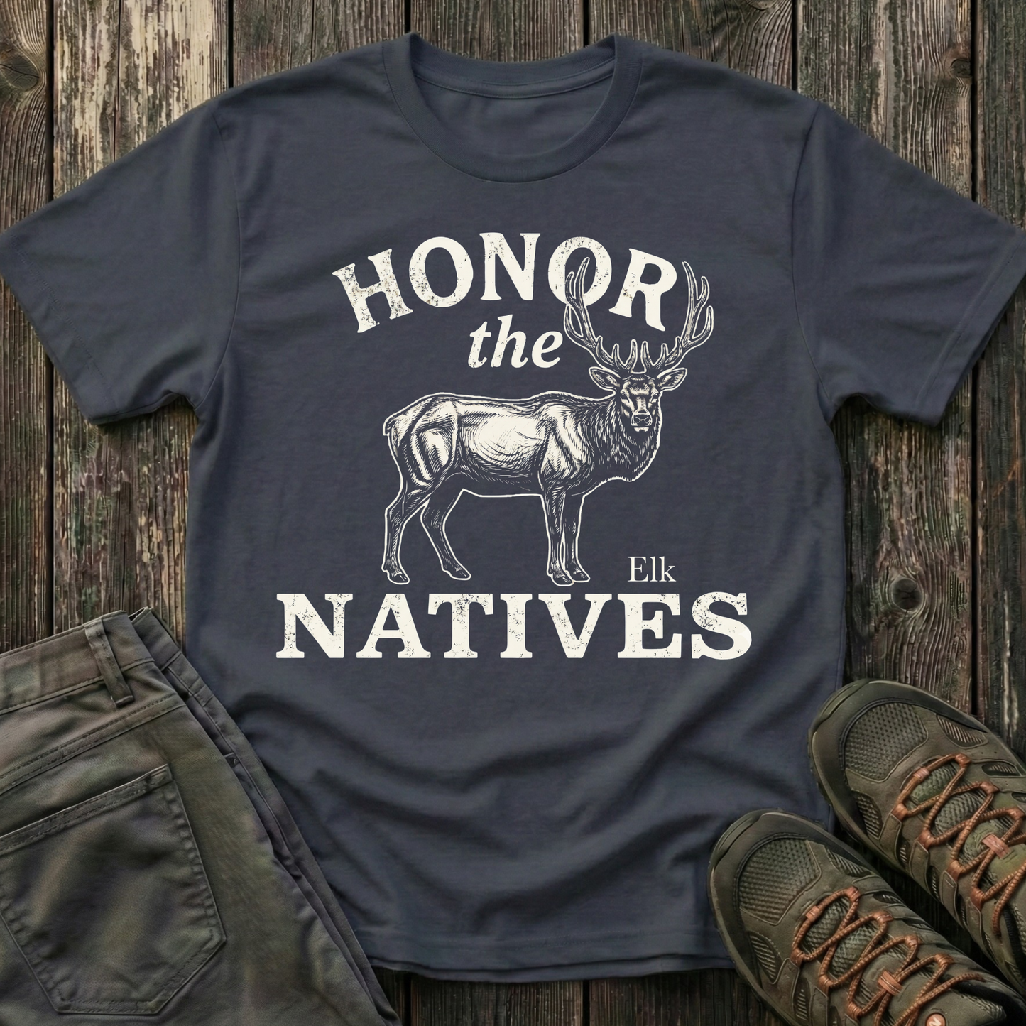 Honor The Natives Elk T-shirt