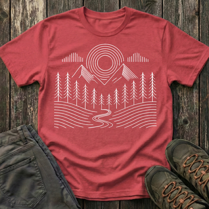 Simple Landscape Geometry T-shirt