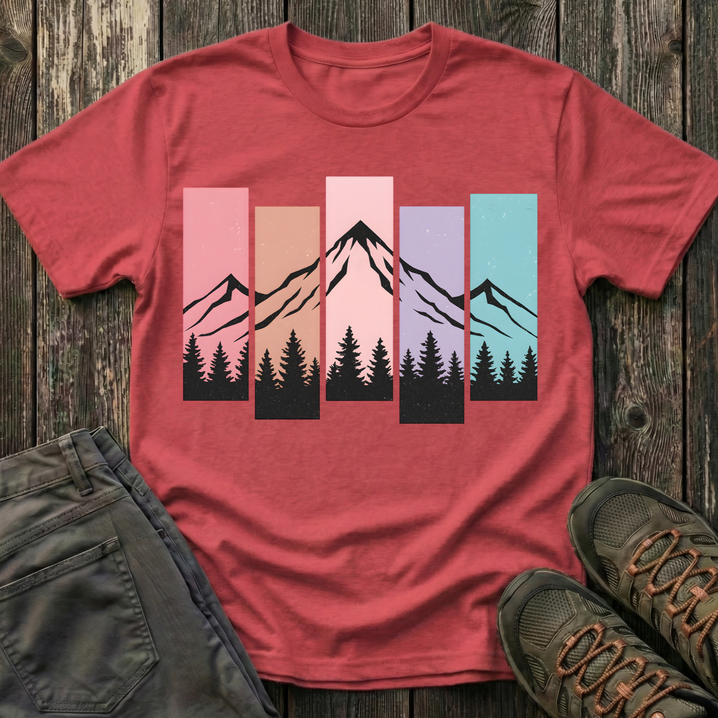 Mountain Peak Pastel T-shirt