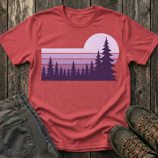 Retro Lilac Sunset T-shirt