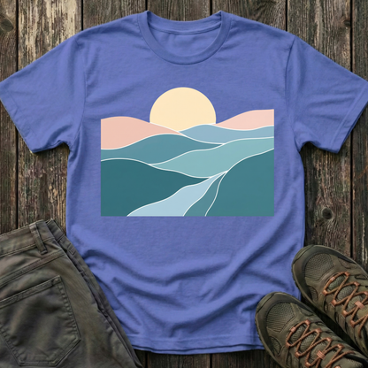 Sunset Over Rolling Hills T-shirt