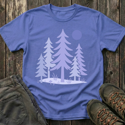 Serene Purple Forest T-shirt
