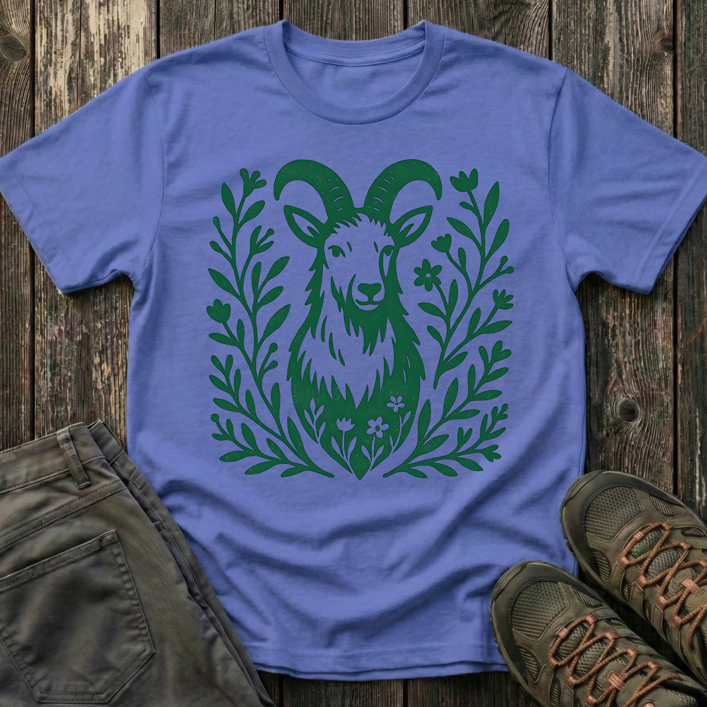 Mountain Goat Portrait T-shirt