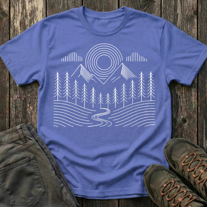 Simple Landscape Geometry T-shirt