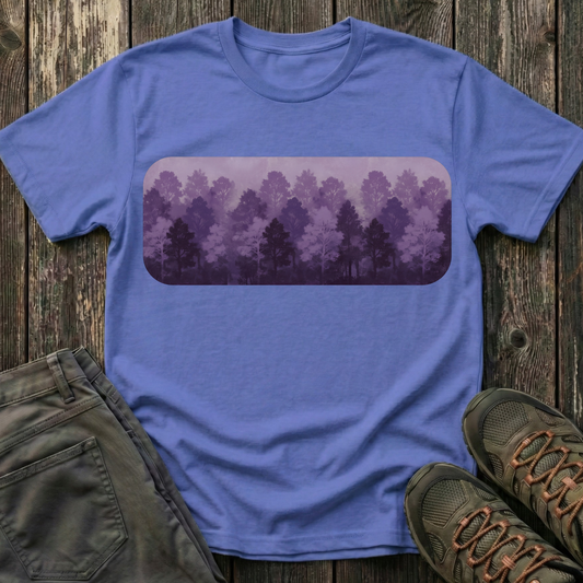 Purple Forest Oil Painting T-shirt