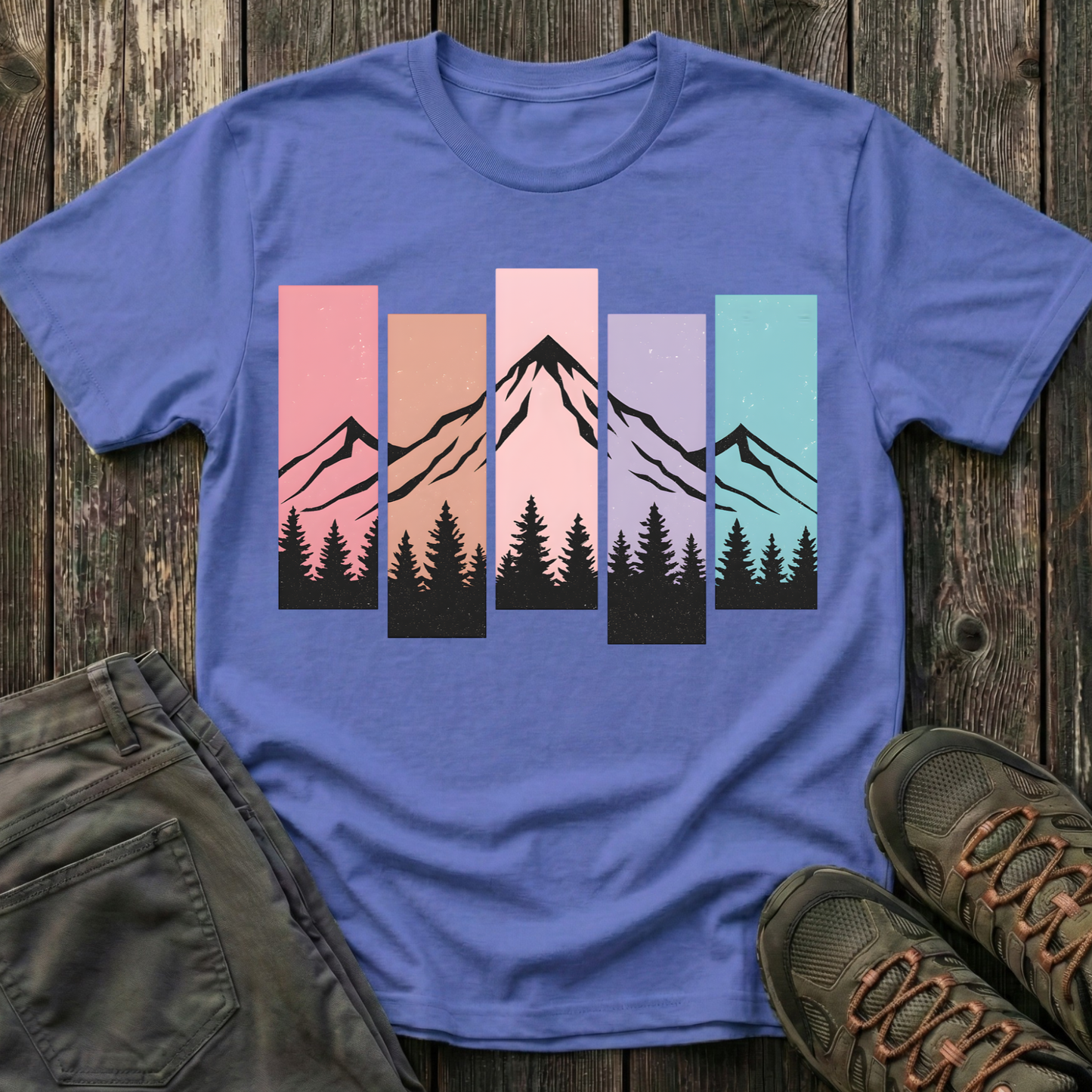 Mountain Peak Pastel T-shirt
