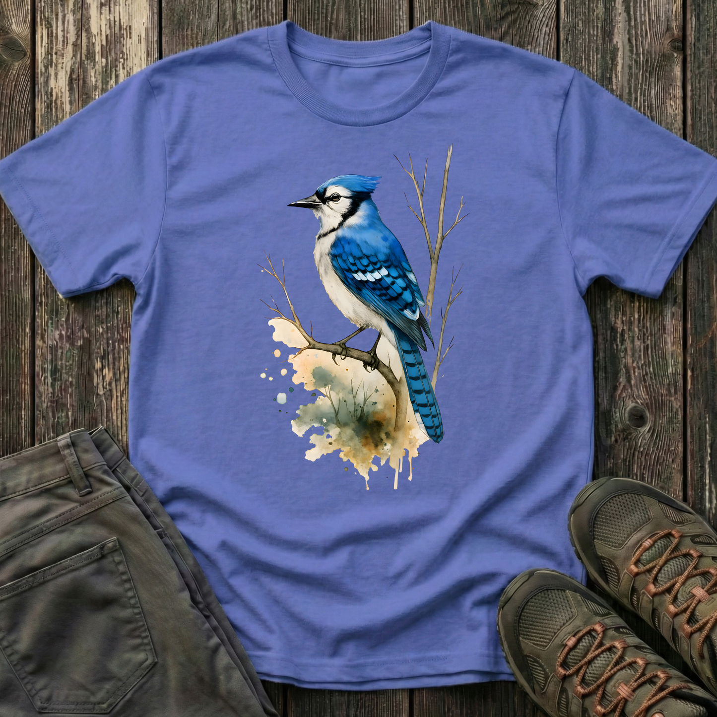 Blue Jay Portrait T-shirt