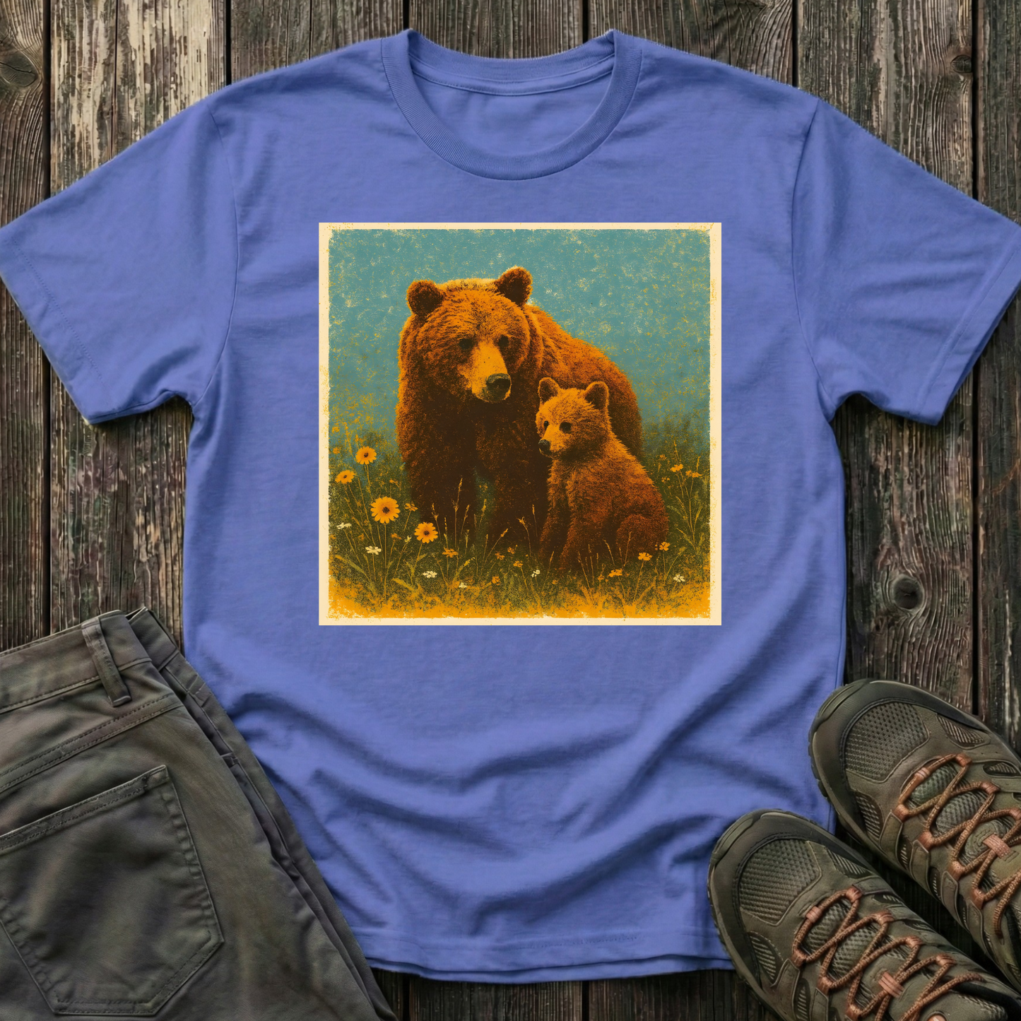 Mama And Cub Prairie Time T-shirt