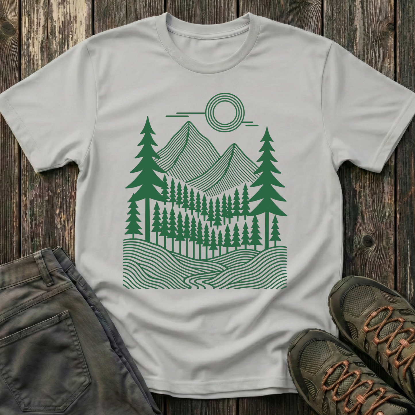Geometric Pines T-shirt