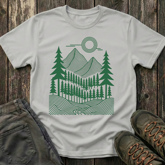 Geometric Pines T-shirt