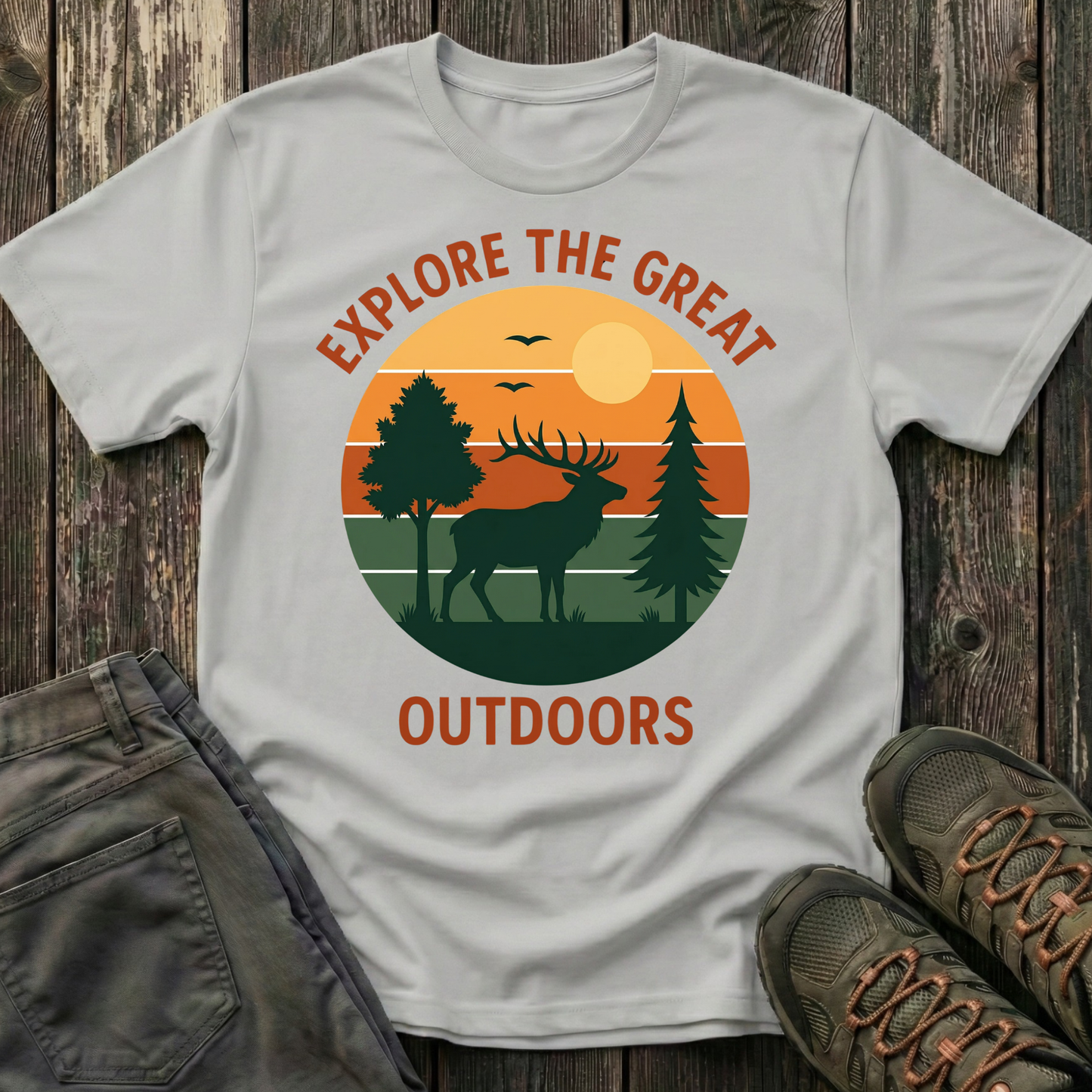 Retro Explore the Great Outdoors T-shirt