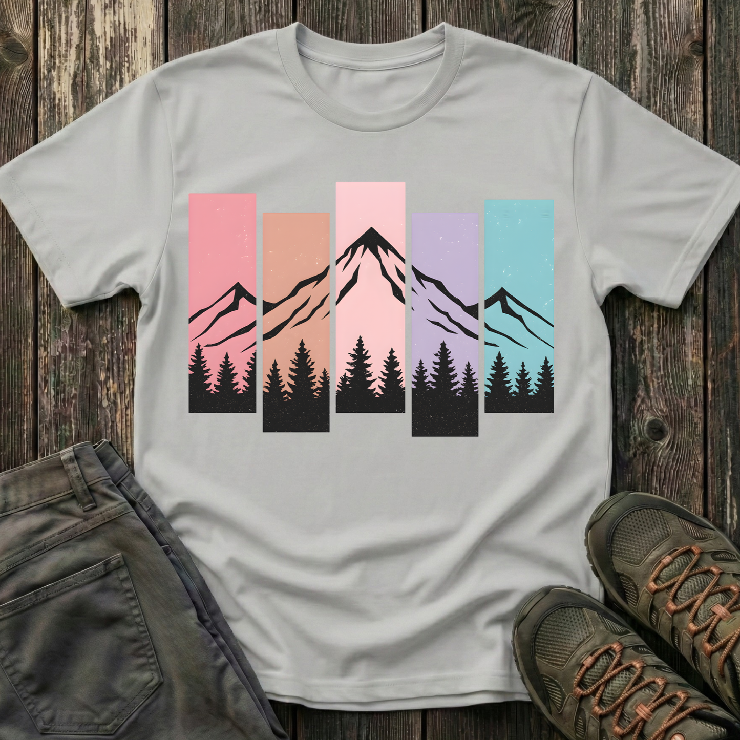 Mountain Peak Pastel T-shirt
