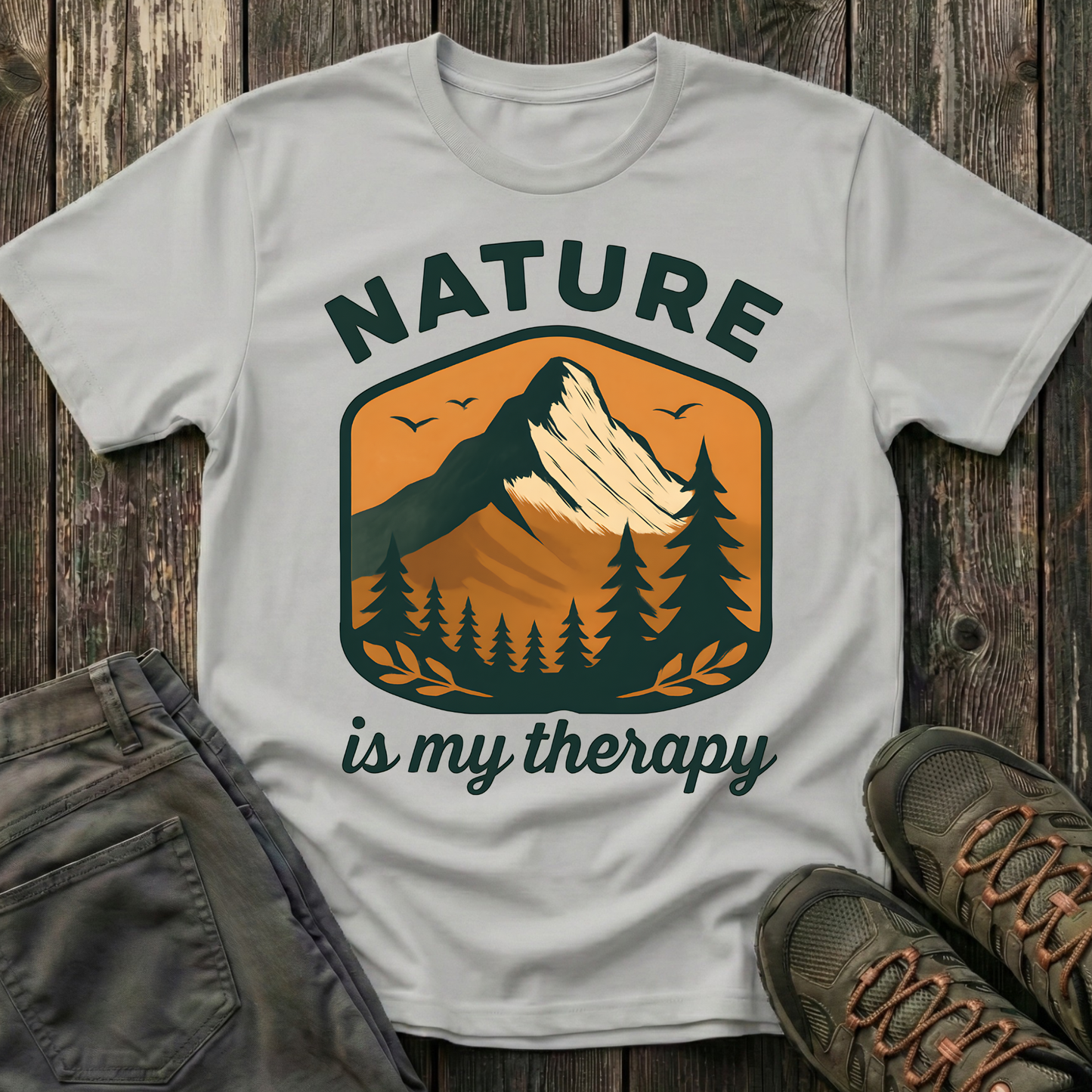 Nature Is My Therapy Landscape T-shirt