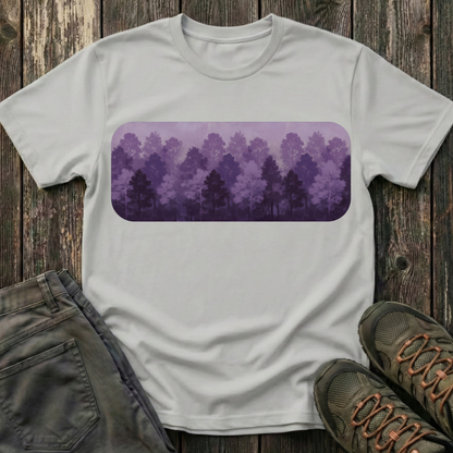 Purple Forest Oil Painting T-shirt