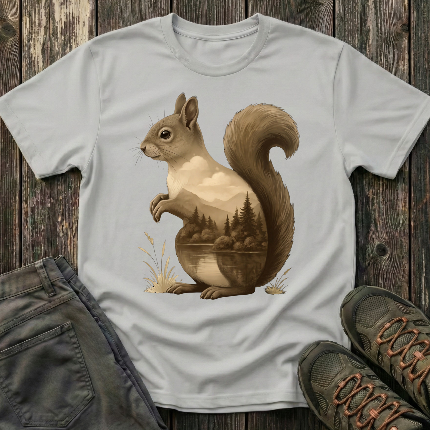 Squirrel Inner Landscape T-shirt