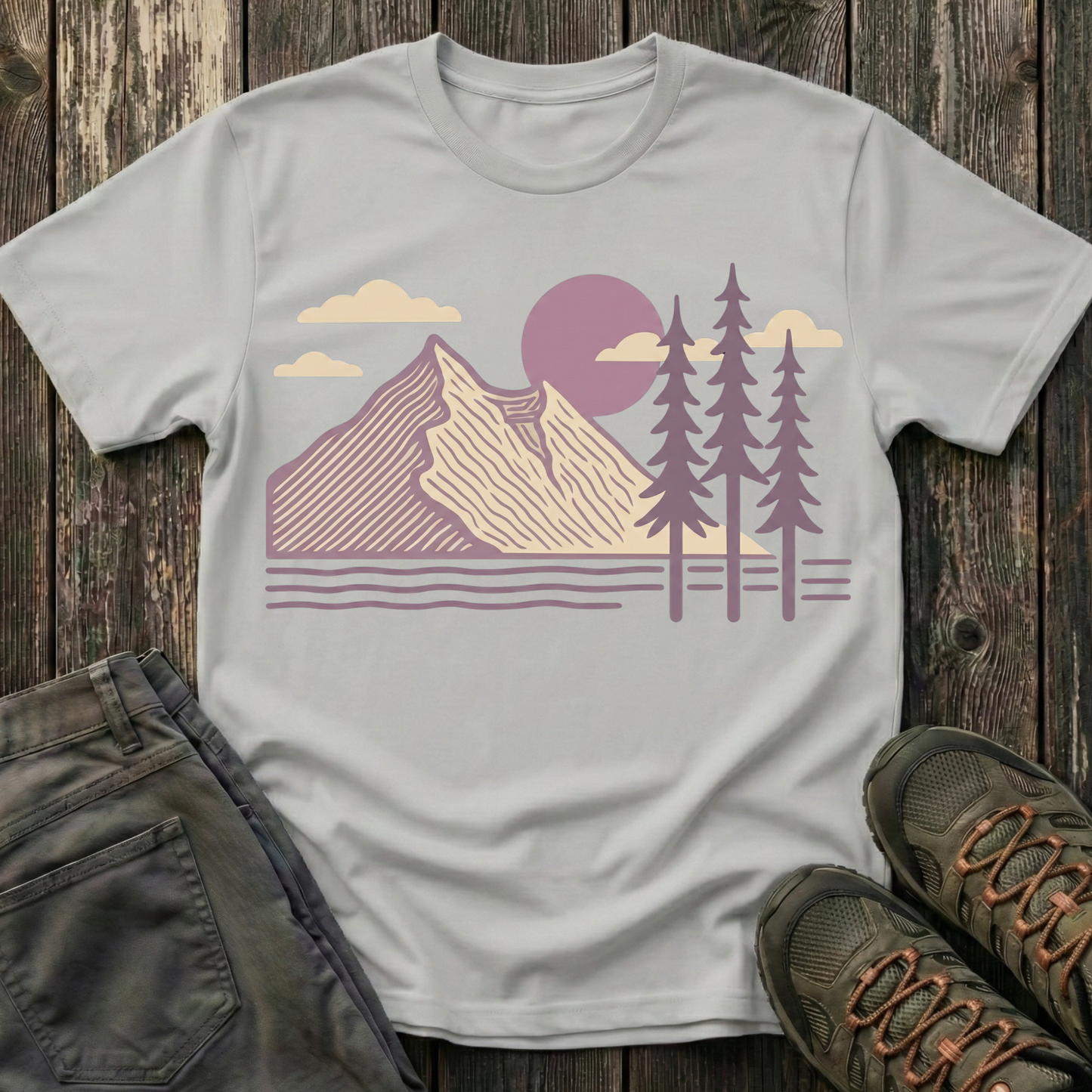 Lavender Mountain Sunset T-shirt