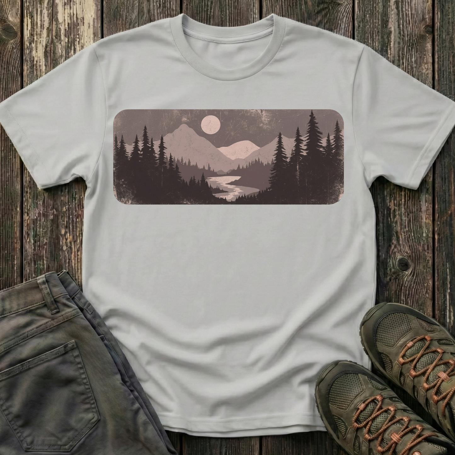 Vintage Moonlit Valley T-shirt
