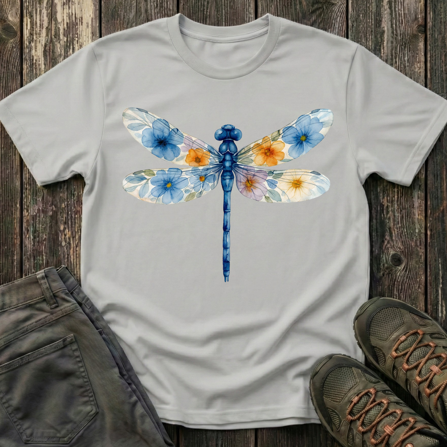 Dragonfly of Flowers T-shirt