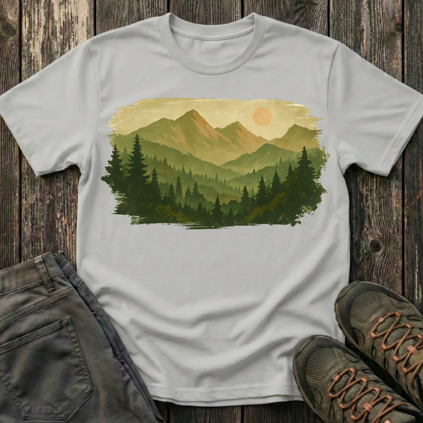 Brushstroke Landscape T-shirt