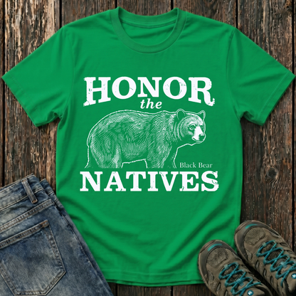 Children's Honor The Natives Black Bear T-shirt