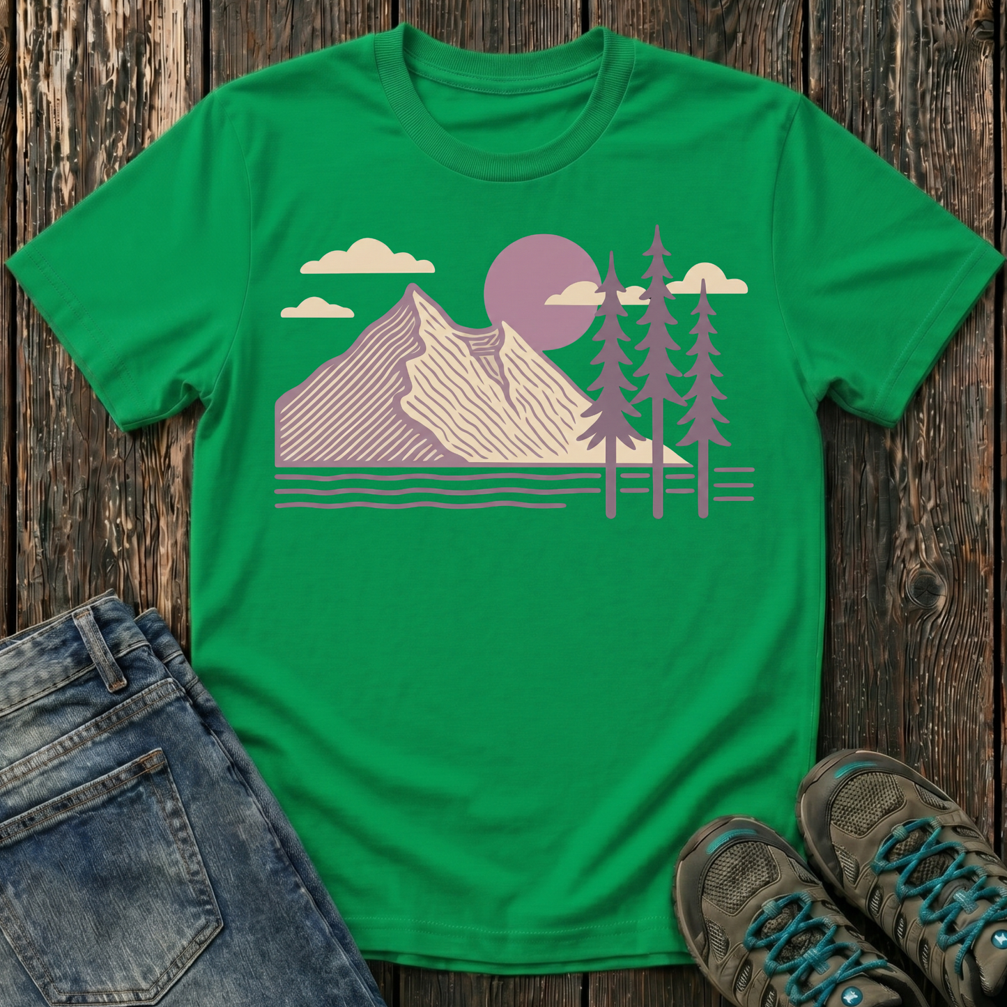 Children's Lavender Mountain Sunset T-shirt