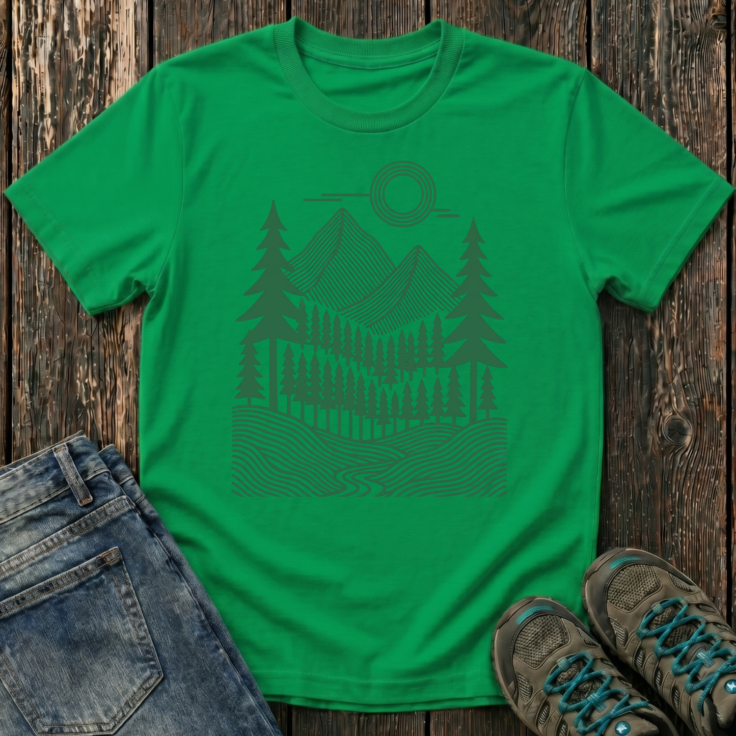 Children's Geometric Pines T-shirt