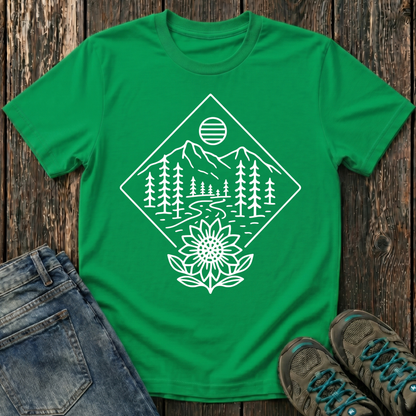 Children’s Sunflower Landscape T-shirt