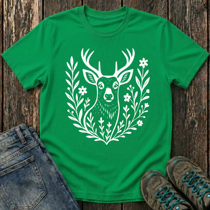 Children's Deer Portrait T-shirt