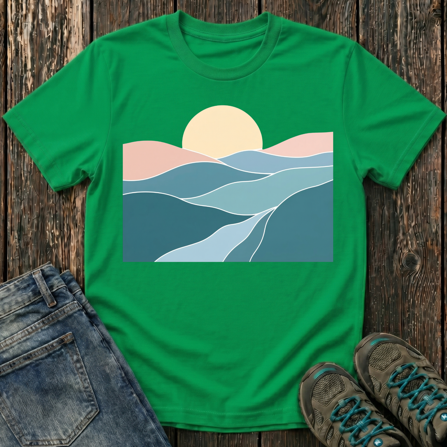 Children’s Sunset Over Rolling Hills T-shirt