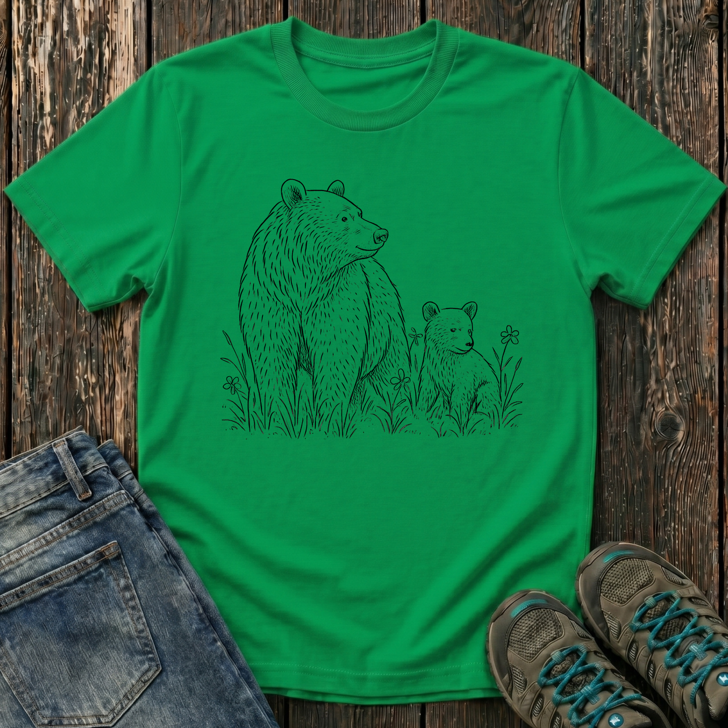 Children's Mama And Cub Playtime T-shirt