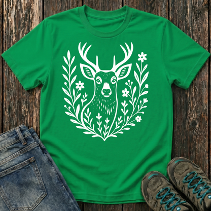 Children's Deer Portrait T-shirt