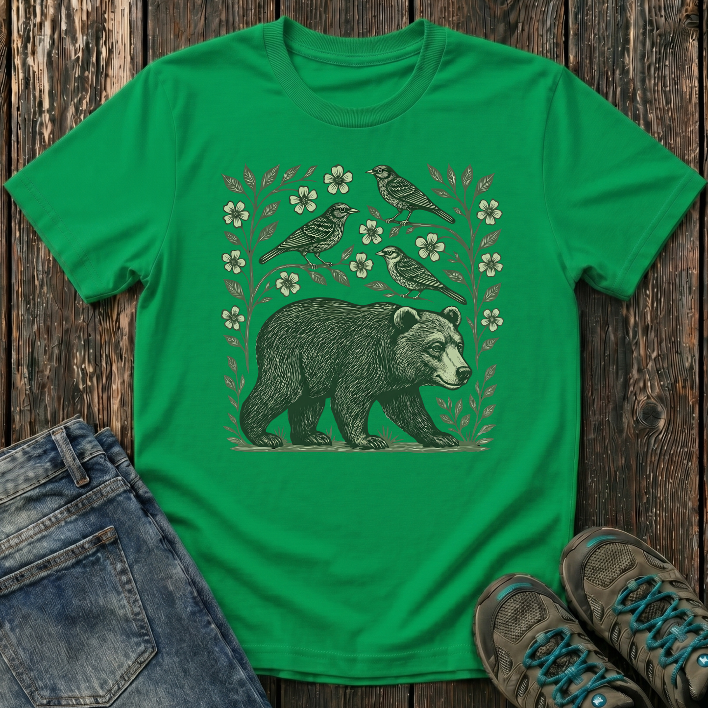 Children's Forest Bear And Friends T-shirt