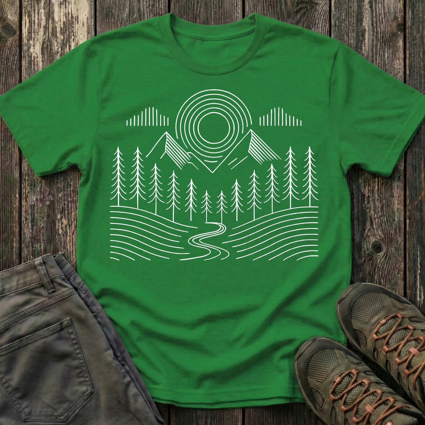 Simple Landscape Geometry T-shirt