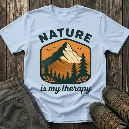 Nature Is My Therapy Landscape T-shirt