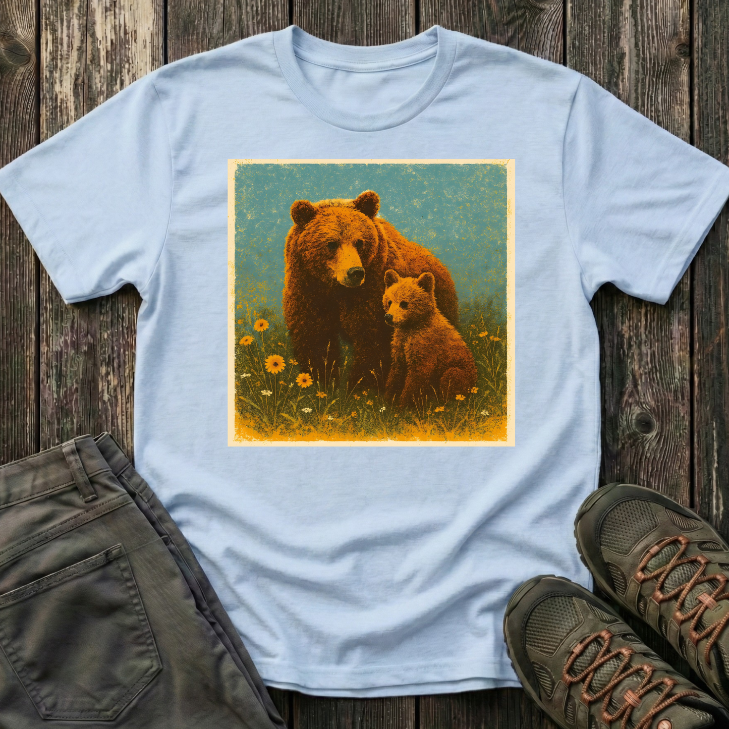 Mama And Cub Prairie Time T-shirt