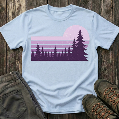 Retro Lilac Sunset T-shirt