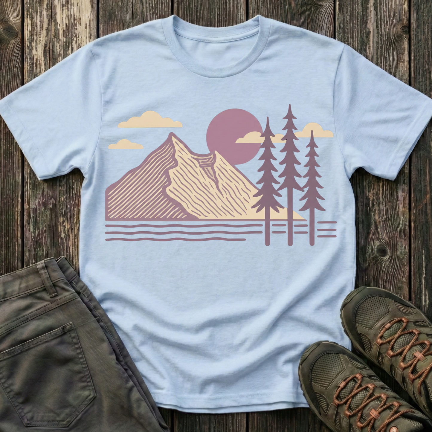 Lavender Mountain Sunset T-shirt