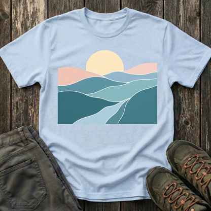 Sunset Over Rolling Hills T-shirt
