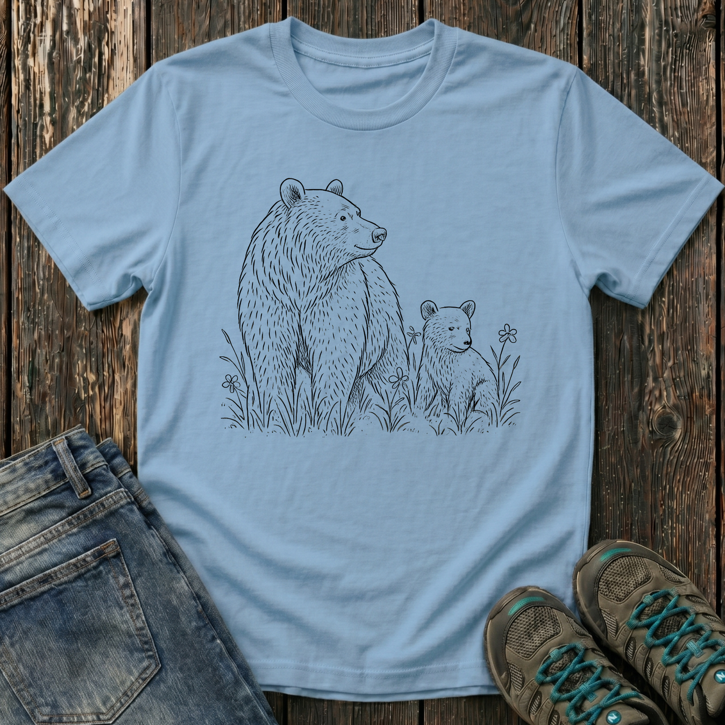 Children's Mama And Cub Playtime T-shirt