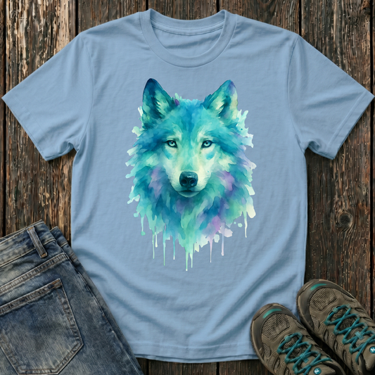 Children's Watercolor Wolf T-shirt