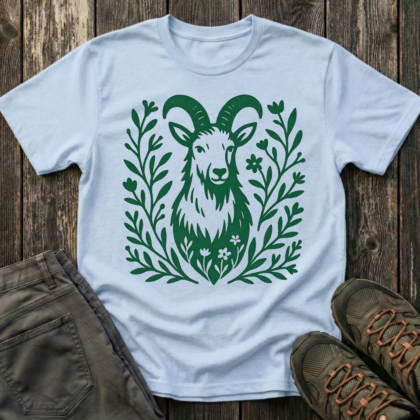 Mountain Goat Portrait T-shirt