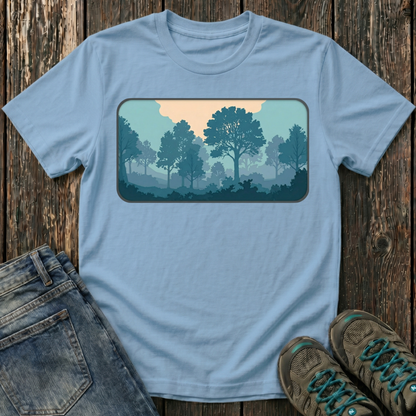 Children's Forest in Teals T-shirt