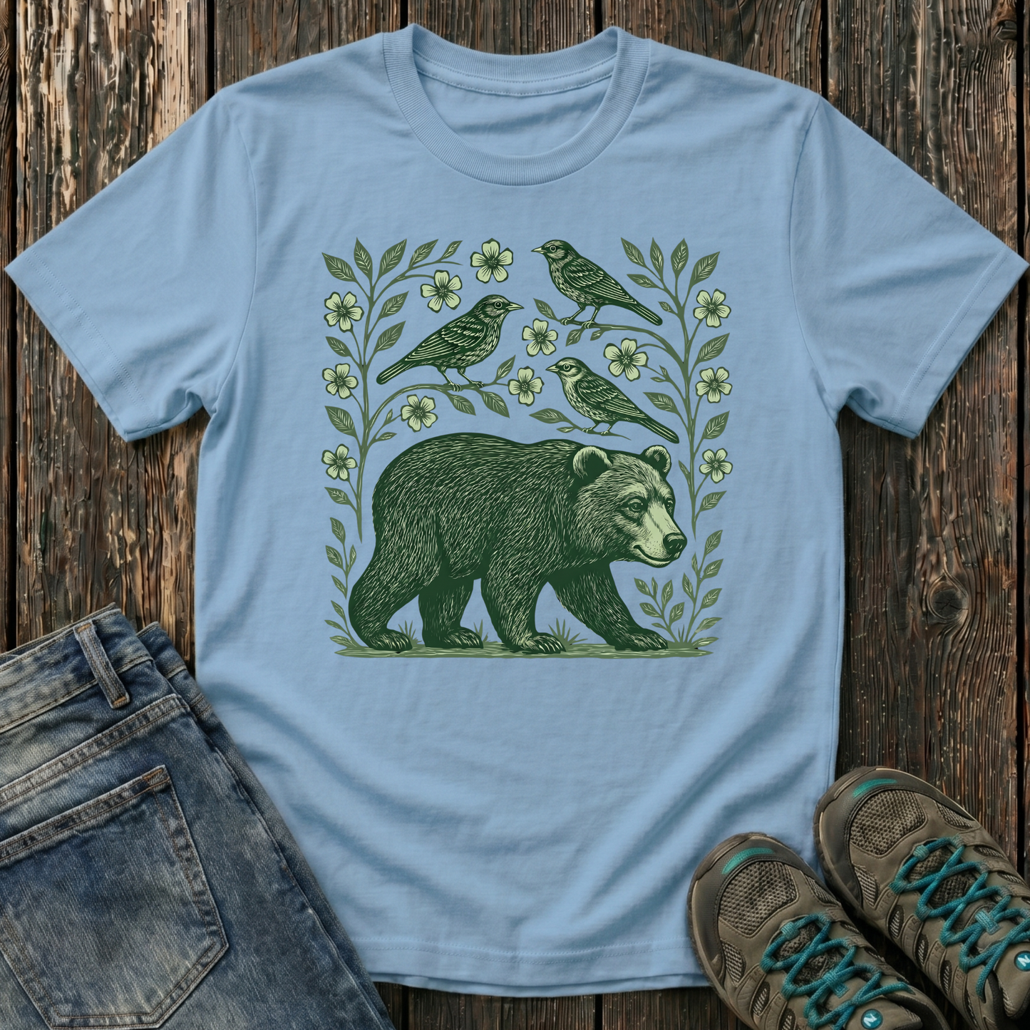 Children's Forest Bear And Friends T-shirt