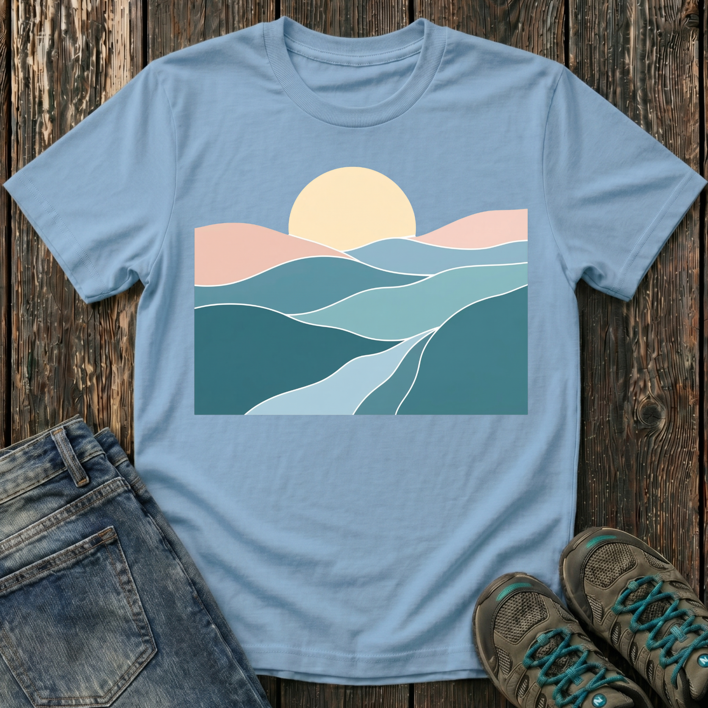 Children’s Sunset Over Rolling Hills T-shirt